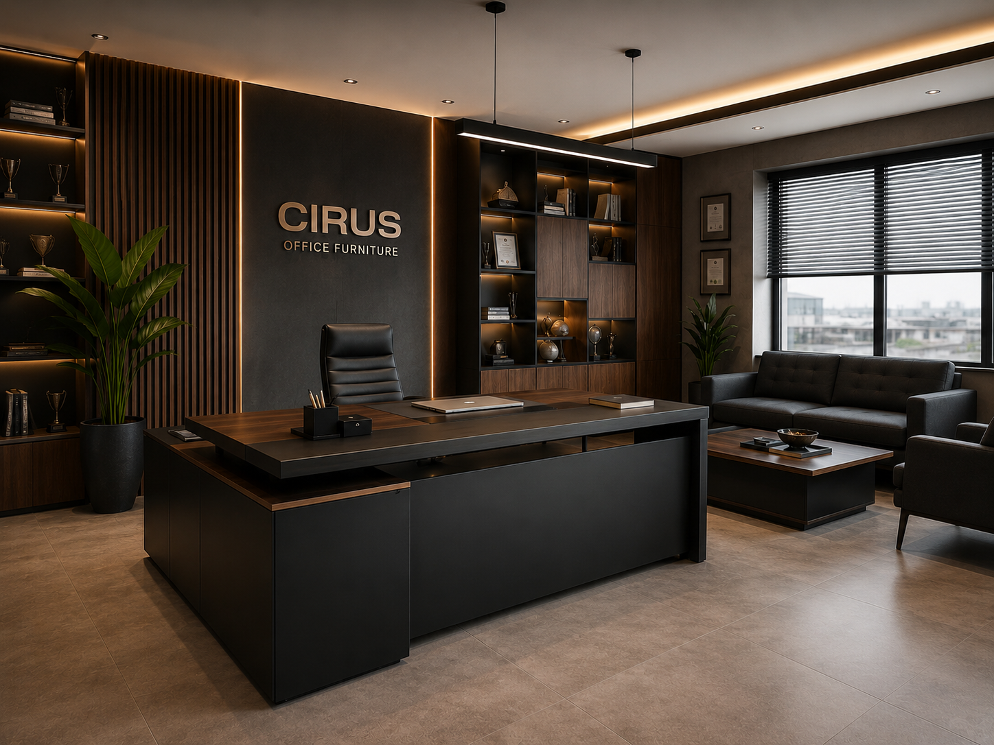 میز مدیریتcirus تک رنگ